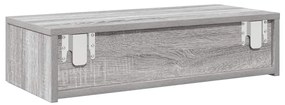 Falipolc fiókokkal szürke sonoma 60x26,5x15 cm műszaki fa