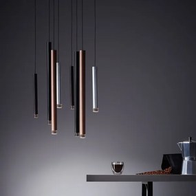 Brilliant - LED kábeles dimmelhető függeszték CEMBALO LED/32W/230V króm/fekete/barna