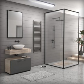 Törölközőszárító radiátor 50 x 160 cm - Nero Italia (szürke)