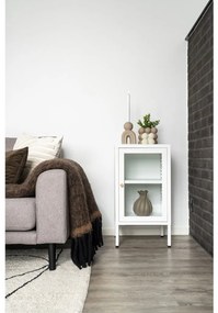 Dalby vitrin, 1 ajtó, acél, fehér 38x35x70 cm