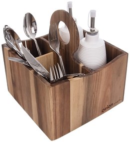 Fa konyhai eszköztartó állvány Wooden – Orion