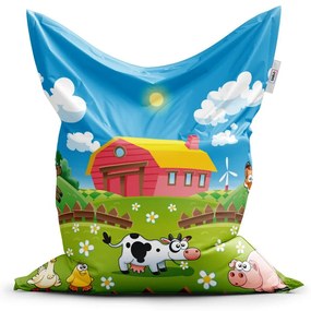 Classic babzsák farm - gyerek, színes