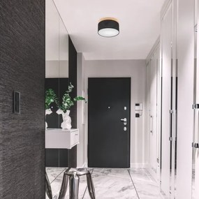 Brilagi - LED mennyezeti lámpa BELLADONNA 1xE27/15W/230V, 30 cm, fekete/fenyő