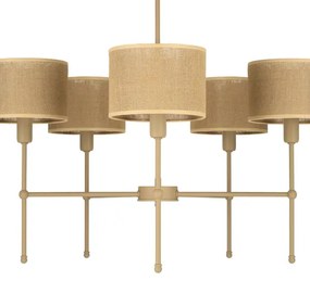 MADELA rudas csillár 5xE14/40W/230V juta/bézs