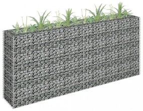 horganyzott acél gabion magaságyás 180 x 30 x 90 cm