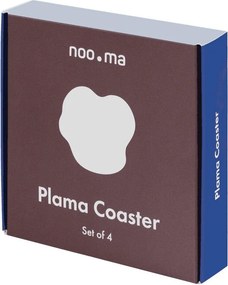 Ezüstszínű fém poháralátét szett 4 db-os Plama – noo.ma