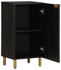 fekete szerelt fa tálalószekrény 40 x 33 x 75 cm