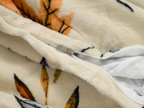 Mikroplüss ágyneműhuzat AUTUMNA krémszínű Ágyneműhuzat mérete: 70 x 90 cm | 140 x 200 cm