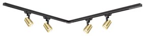 Spotlámpa sínrendszerrel VOLF 4xGU10/10W/230V arany/fekete