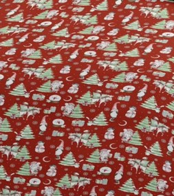 Pamut  Karácsonyi Santa Claus ágyneműhuzat TiaHome - 1x Párna 90x70cm, 1x Paplan 140x200cm