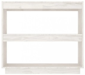 fehér tömör fenyőfa könyvszekrény 80 x 35 x 71 cm