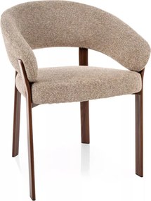 Nagoja D étkezőszék bézs/dió