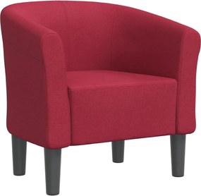 vidaXL bordó szövet kagylófotel