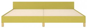 zöld szövet ágykeret matrac nélkül 200 x 200 cm