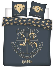 Harry Potter Grey dupla, kétszemélyes ágyneműhuzat 240×220cm, 63x63 cm Microfibre