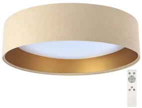 BPS Koncept LED Dimmelhető mennyezeti lámpa SMART GALAXY LED/24W/230V bézs/arany + távirányító BS0350