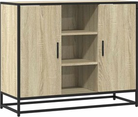 vidaXL sonoma tölgy színű szerelt fa tálalóasztal 92 x 35 x 76 cm