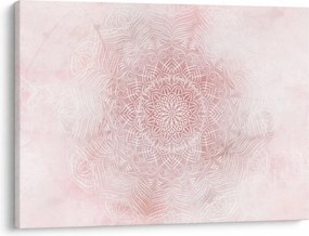 Kép - Rózsaszín mandala (70x50 cm)