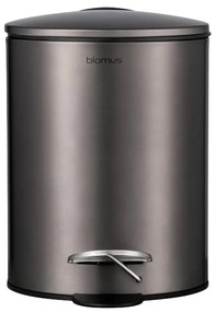 Sötétbarna acél pedálos szemetes 3 l Tubo – Blomus