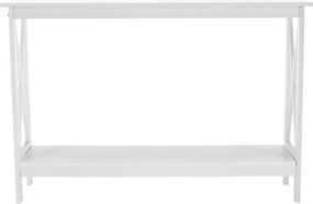 Konzolasztal, fehér, APOLOS