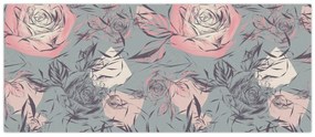 Kép - Rózsák (120x50 cm)