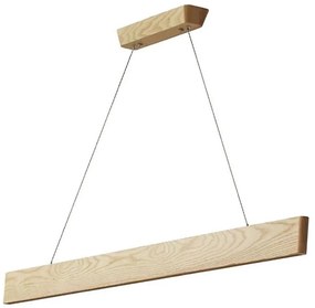 LED Csillár zsinóron LED/26W/230V 4000K 150 cm kőris/tömör fa