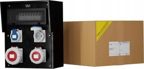 ĂpĂtĆipari kapcsolĂłszekrĂ©ny IP67 32A/5P 16A/5P 2x230V Schuko erbetka kapcsolĂłszekrĂ©ny