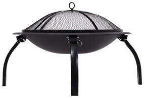 Vesuv tűzrakó hely grillráccsal és fedéllel, ø 48 cm - Cattara
