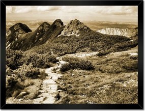 Poszterek keretben 40x30 Tátra Lengyel hegyek Kilátás