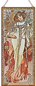 Alfons Mucha - Ősz (2) üvegkép, falikép