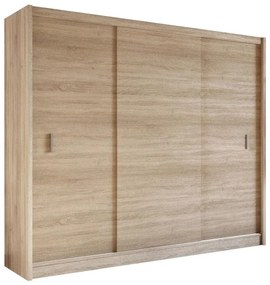 SAPHIRA tolóajtós szekrény 250x215 cm, sonoma tölgy MULTI 250 sonoma