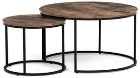 80×80 cm-es dohányzóasztal, MDF, Old Wood tölgy színben. AF-3002 OLW