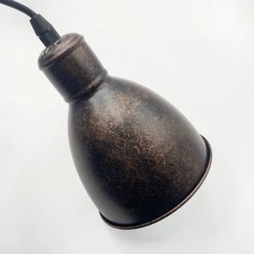 Brilagi - LED csillár kábeles felfüggesztéssel RIDDY 4xE27/60W/230V réz/patina