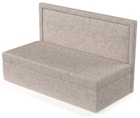 Világosbarna kárpitozott egyszemélyes ágy 80x200 cm Scala – Maison de Rêve