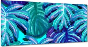 Festmények 115x55 Monster levelek