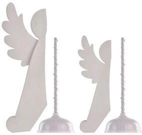 LED karácsonyi dísz 20×LED/6×AA, angyalok