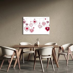 Festett szívek képe (90x60 cm)