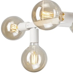 Csillár rúdon ASTRID 6xE27/60W/230V fehér