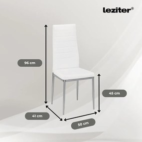 Midland 4+1 étkező garnitúra fehér-szürke