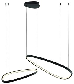 LED csillár kábelen MICHELLE LED/48W/230V 4000K fekete