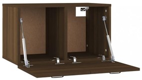 barna tölgyszínű szerelt fa faliszekrény 60 x 36,5 x 35 cm