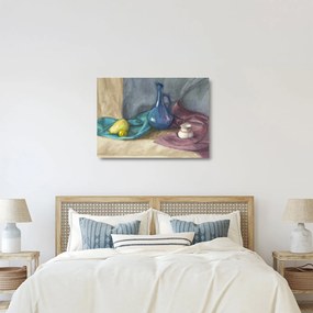 Kép - festett csendélet (üvegen) (70x50 cm)