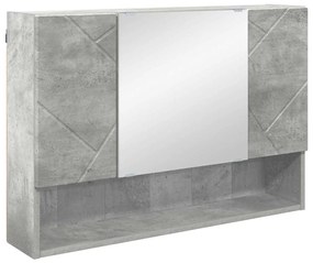 Fürdőszoba bútor szett 2 pcs Beton szürke 76.5 x 35 x 64 cm