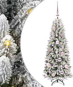 vidaXL Mű karácsonyfa Fehér 120 cm PVC és Műanyag és Acél és PE