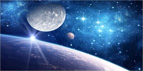 Fotótapéta falra edzett üveg Hold 140x70