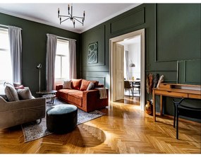 Zöld kinyitható kanapé Emile - Bobochic Paris