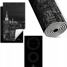 Indukciós Védőszőnyeg Konyhapult 30x52 éjszaka város