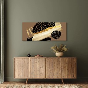 Kép - Absztrakció aranybarna N⁰3 (120x50 cm)