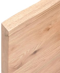 világosbarna kezelt tömör tölgyfa fali polc 60x40x(2-4) cm