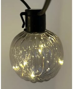 LED kültéri díszfényfüzér 10xLED/0,15W/230V 6,8 m IP44 fekete/füstszínű